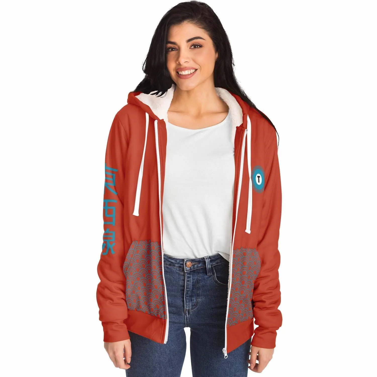 Tozai Line Ultra-Soft Microfleece Zip Hoodie