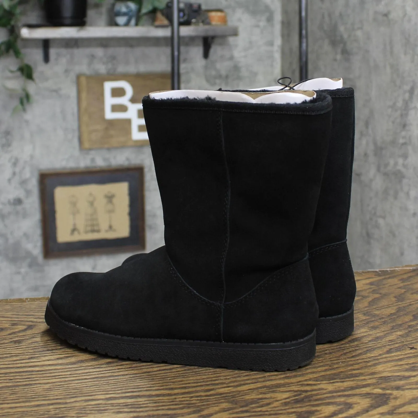 Universal Thread Women's Soph Shearling Style Boots 88375490 Black 7M