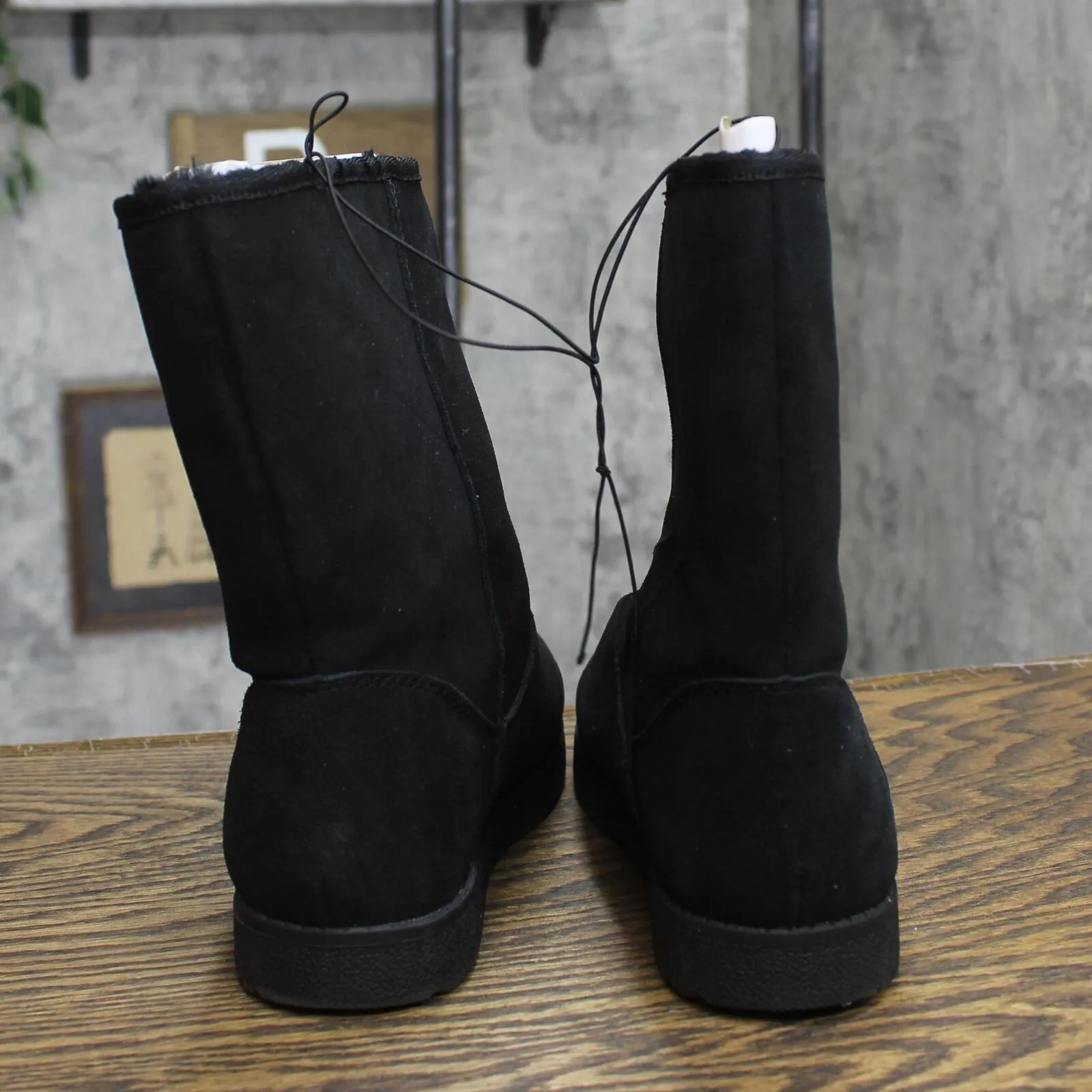 Universal Thread Women's Soph Shearling Style Boots 88375490 Black 7M