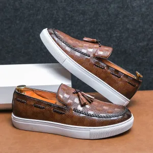 UrbanClassics Retro Snakeskin Loafers