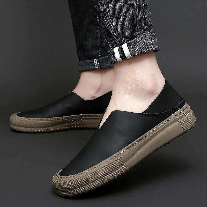 UrbanStyle Herren Mokassins aus Leder