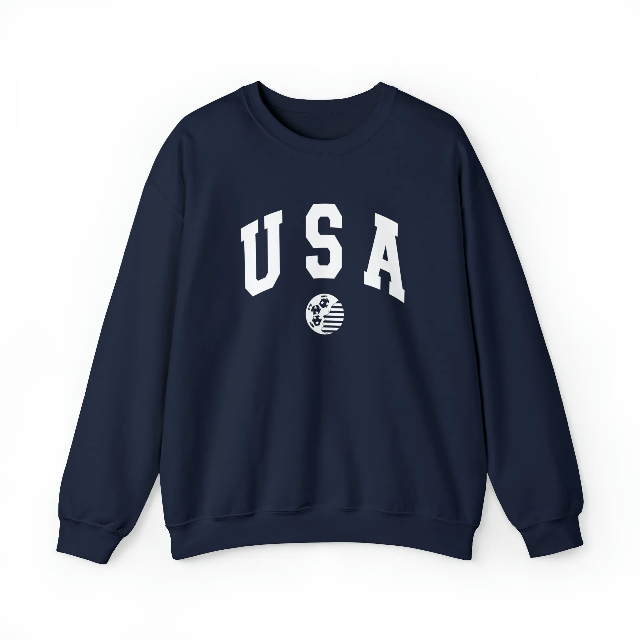 USA Support Women's Soccer Adult Crewneck Sweatshirt