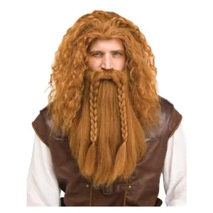 Viking Wig & Beard Ginger