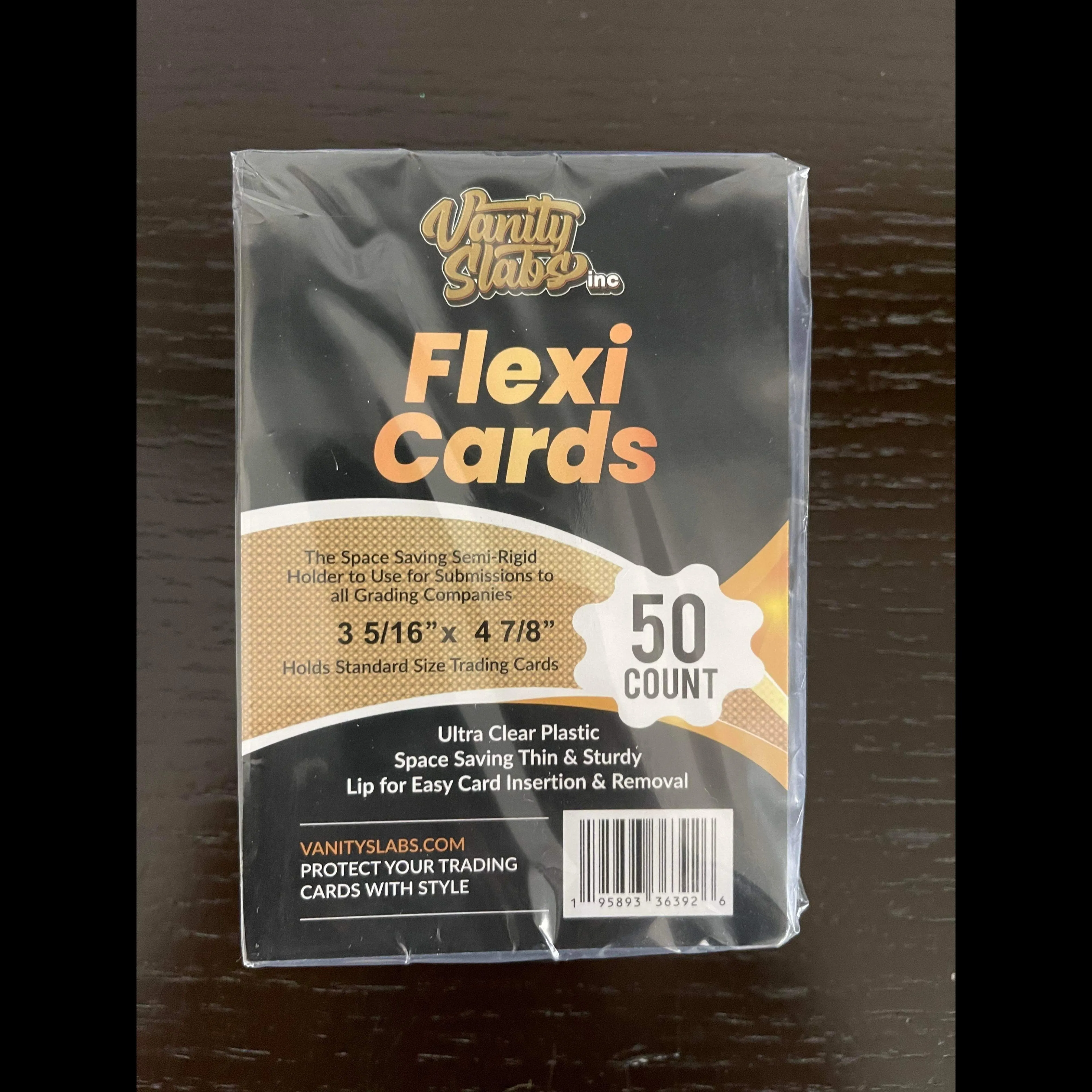 VSI Flexi Cards (50 Count Pack) Semi Rigid Card Holders Saver for Baseball Football Hockey Basketball Cards