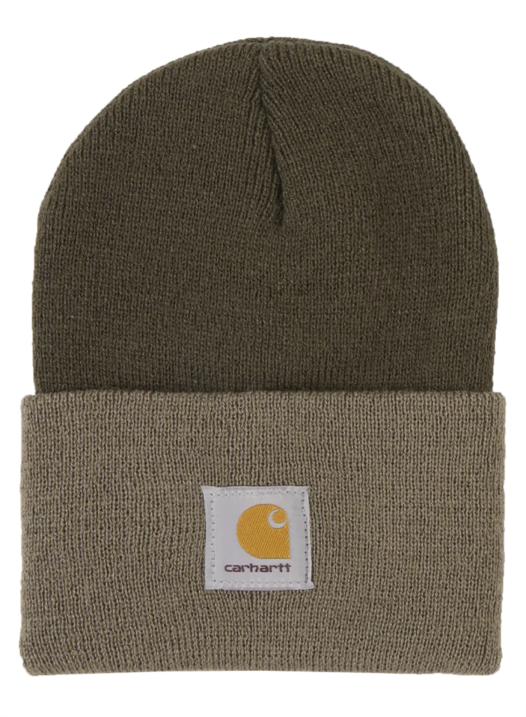 Watch hat "Beanie" dark green/driftwood