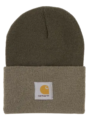 Watch hat "Beanie" dark green/driftwood
