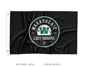 Waxahachie Lady Indian Soccer Wall Flag - ThpTnN