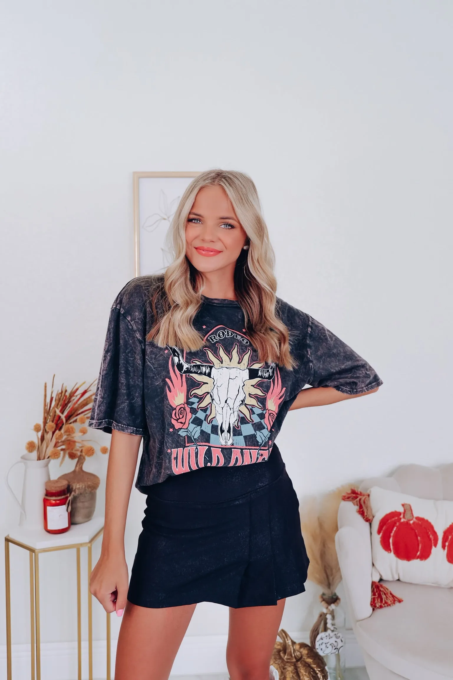 Wild Ones Never Die Graphic Tee - Black