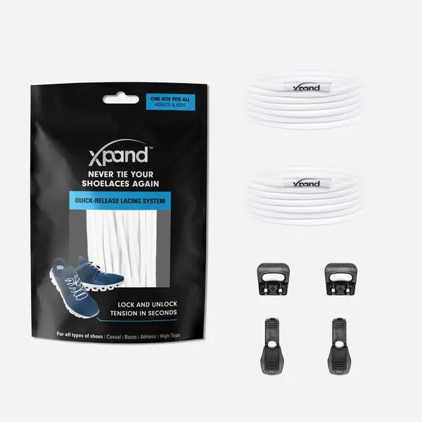 Xpand Laces Quick Release - Solid White
