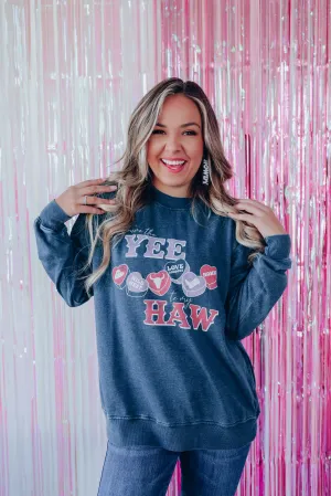 You're The Yee To My Haw Graphic Sweatshirt - Navy