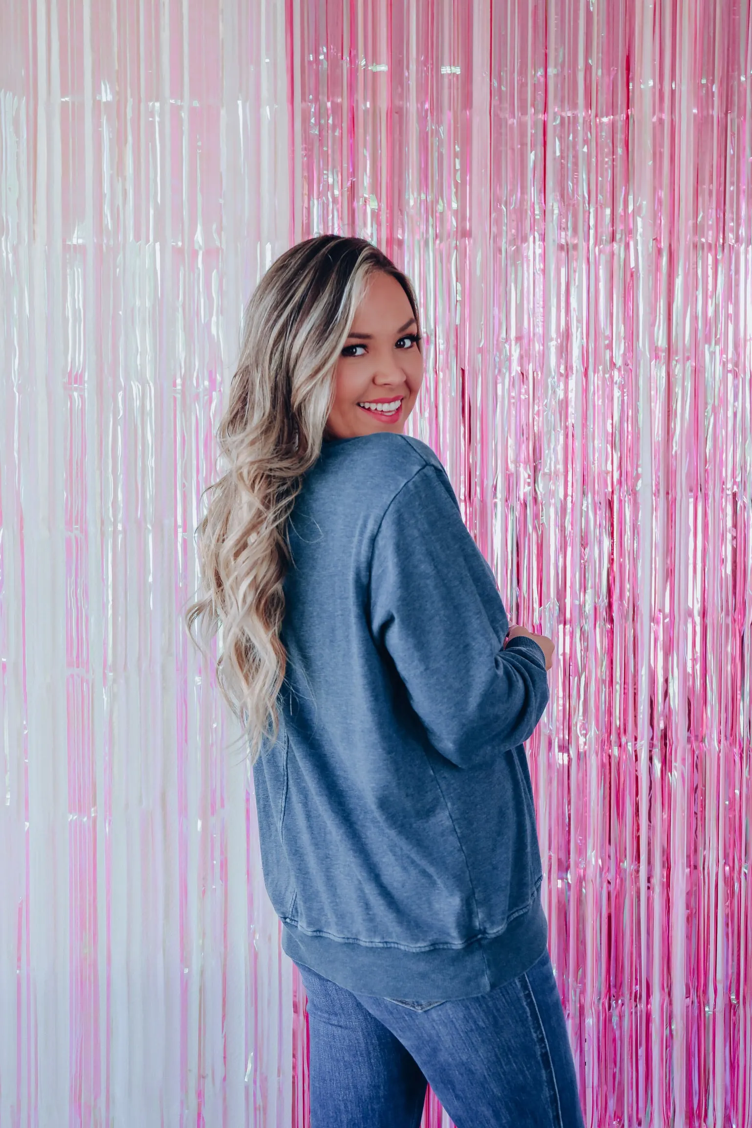 You're The Yee To My Haw Graphic Sweatshirt - Navy